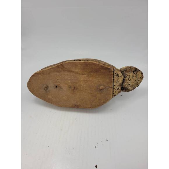 Vintage Duck Decoy, Cork Body, Wood Head, Farmhouse Decor - Picture 6 of 6